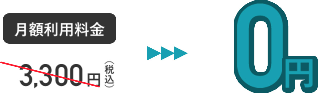 月額利用料金 0円
